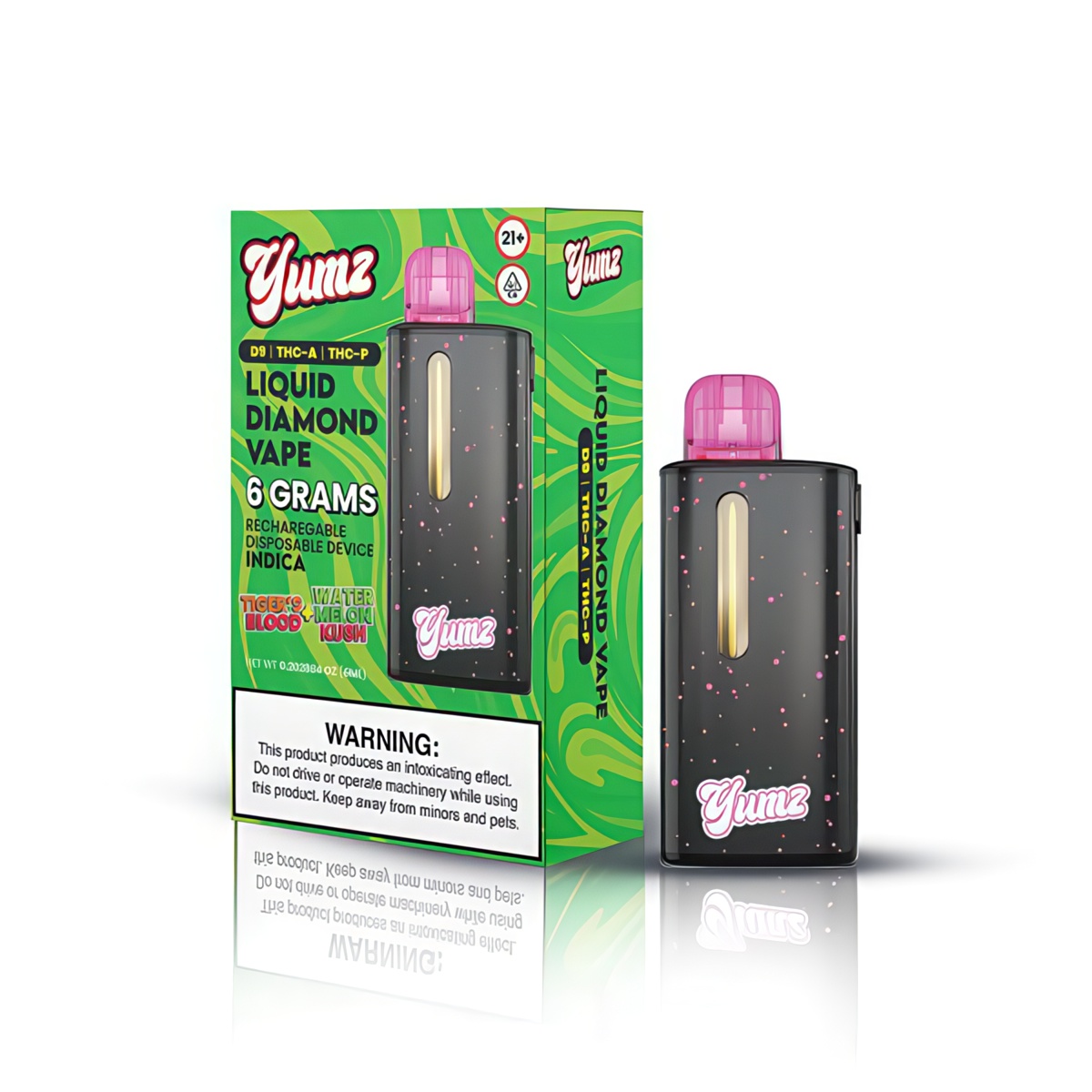 Yumz Lab Tigers Blood + Watermelon Kush 6 Gram THCA Vape
