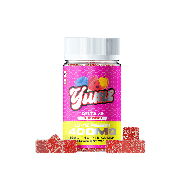 Yumz Fruit Punch Delta 400mg 9 THC Gummies