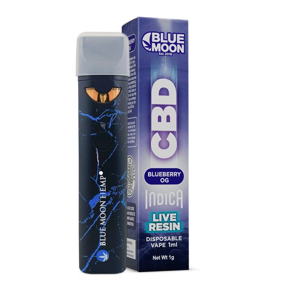 CBD Live Resin Disposable Vape Blueberry OG