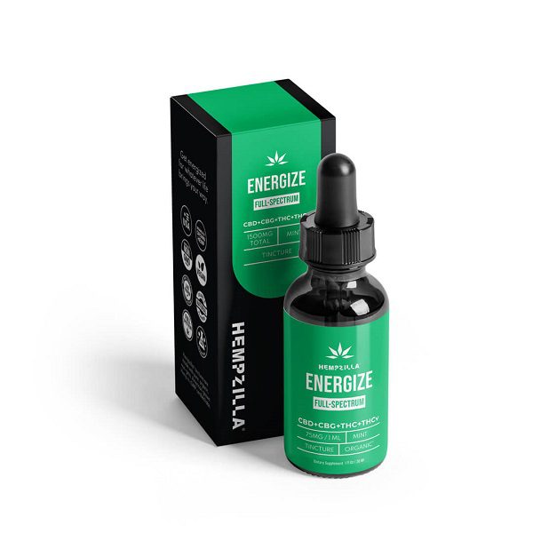 Hempzilla Full-Spectrum Energize CBD Tincture 1500mg or 3000mg