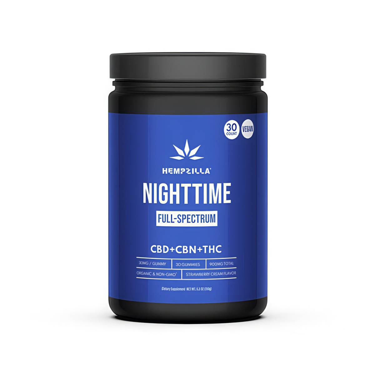 Hempzilla CBD Full-Spectrum Vegan Gummies 30ct - Nighttime