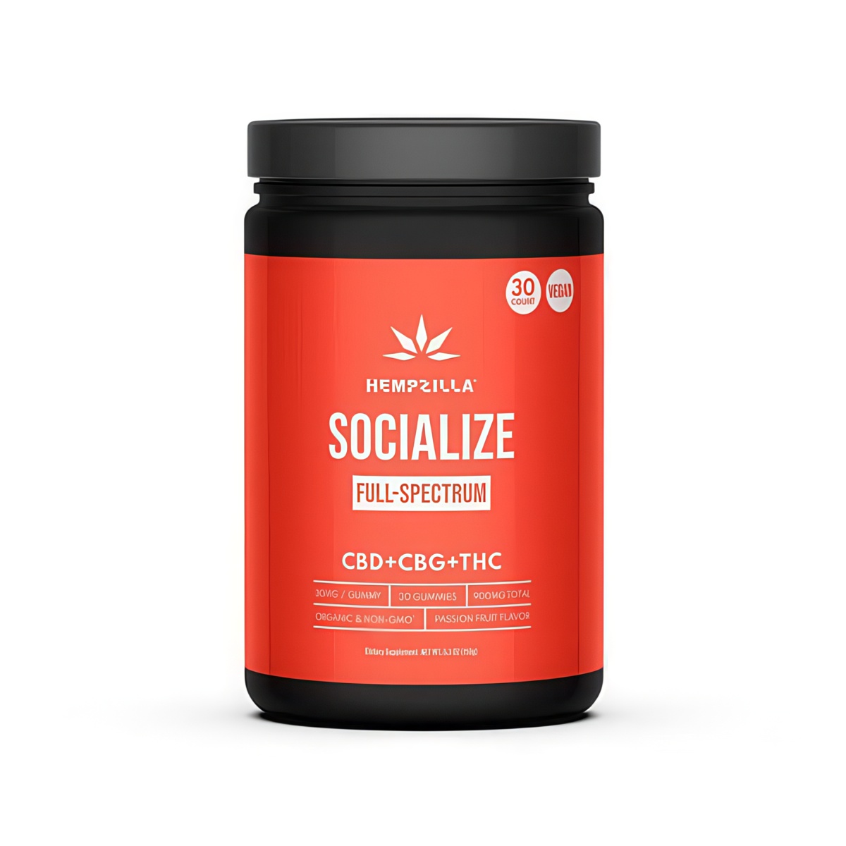 Hempzilla CBD Full-Spectrum Vegan Gummies 30ct - Socialize