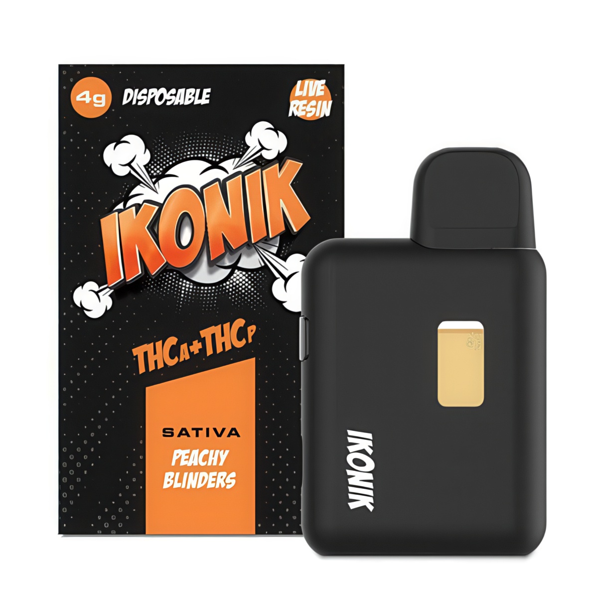 IKONIK THCp + THCa Disposable Vapes 4g - Peach Blinders - Sativa