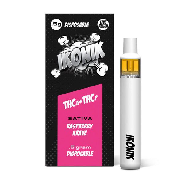IKONIK THCp + THCa Vape Pen Half Gram - Raspberry Krave