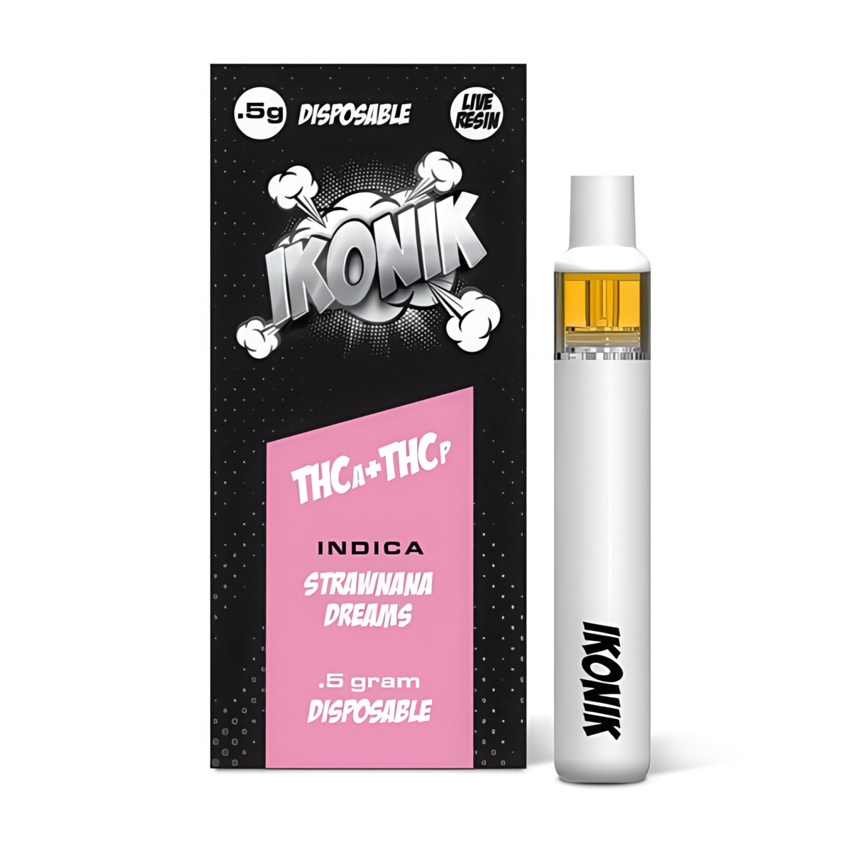 IKONIK THCp + THCa Vape Pen Half Gram - Strawnana Dreams