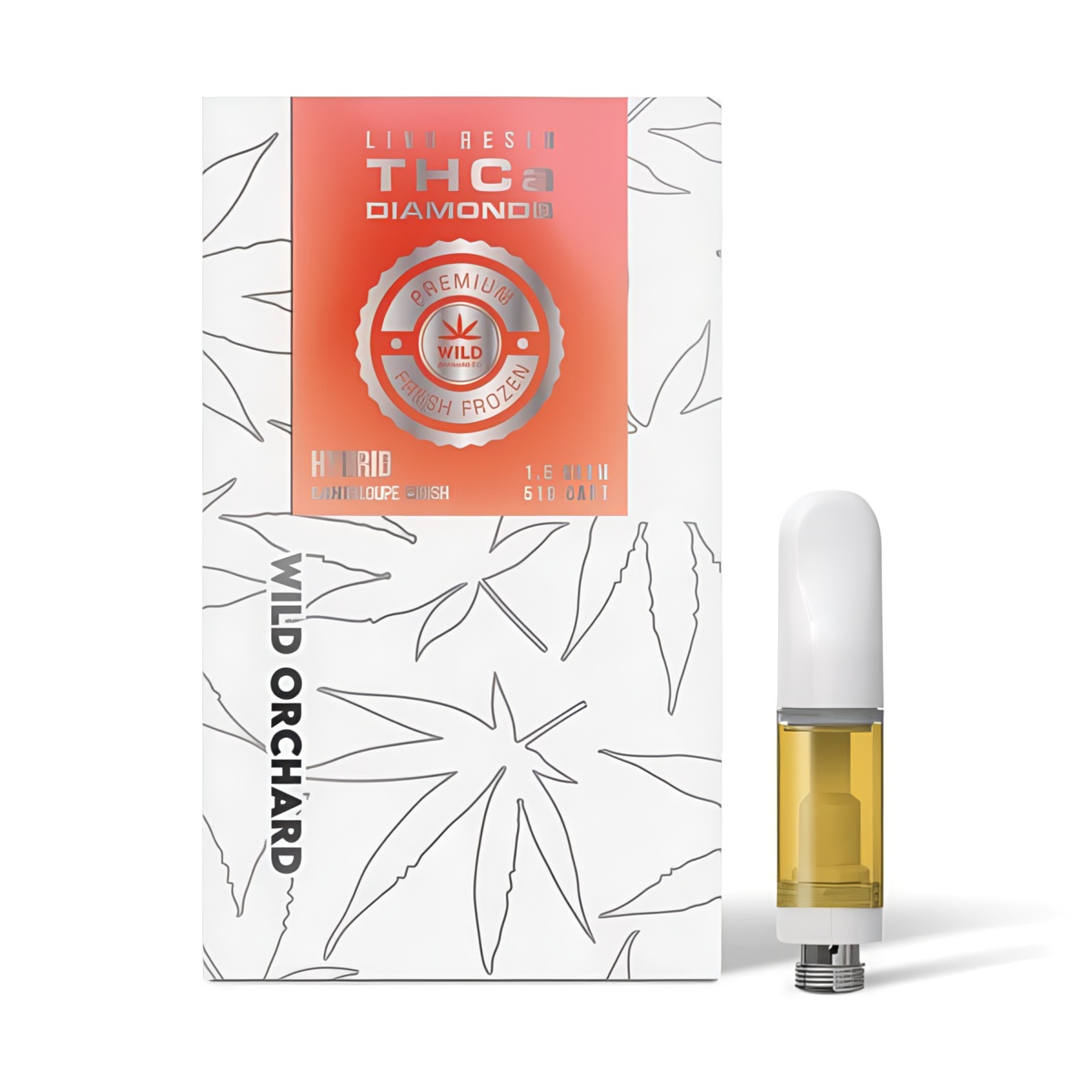 Wild Orchard Live Resin THCa Diamond 1.5G 510 Cart - Cantaloupe Crush