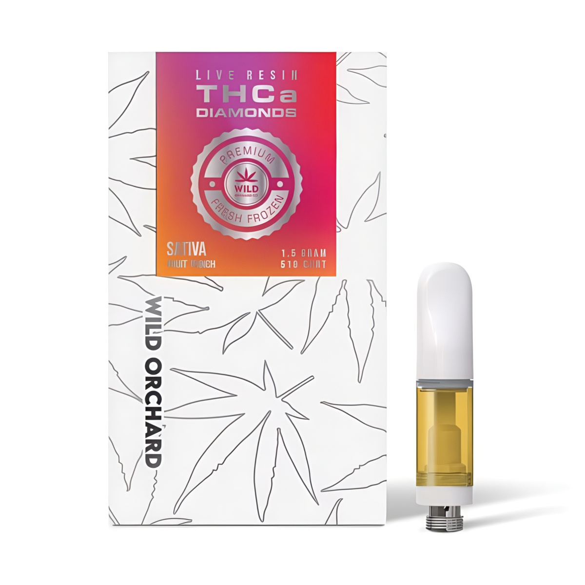 Wild Orchard Live Resin THCa Diamond 1.5G 510 Cart - Fruit Punch