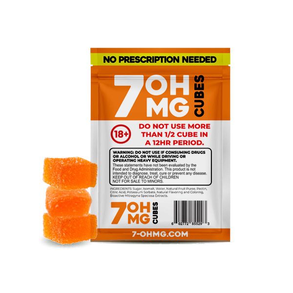 7OHMG Gummy CUBES BAG - back