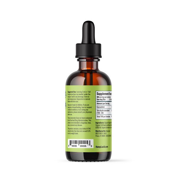 D9 Water Soluble THC Tincture 30ml Ingredients