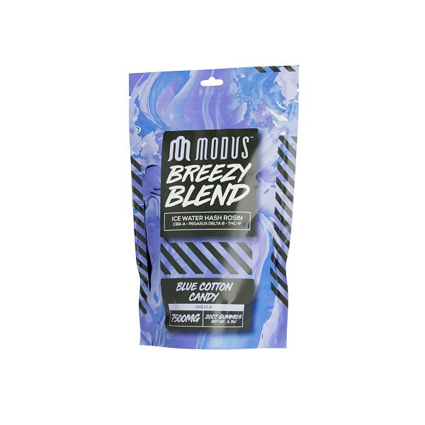 Modus Breezy Blend Gummies 7500mg - 20ct - Blue Cotton Candy