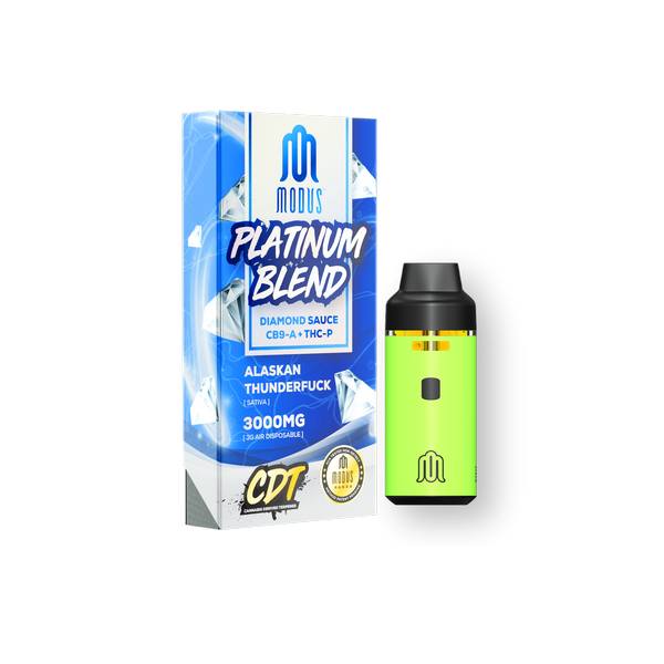 Modus Platinum Blend Disposable Vape 3 Grams - Alaskan Thunder Fuck (Sativa)