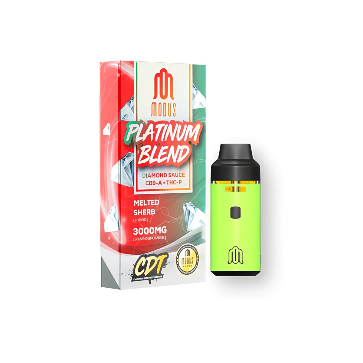 Modus Platinum Blend Disposable Vape 3 Grams - Melted Sherb (Hybrid)