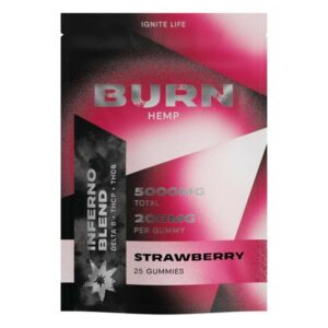 Burn Hemp Inferno Blend Gummies 5000mg