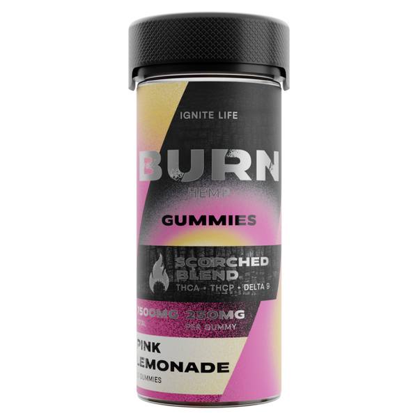 Burn Hemp Scorched Blend Gummies 7500mg Flavor: Pink Lemonade