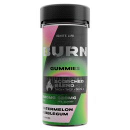 Burn Hemp Scorched Blend Gummies 7500mg Flavor: Watermelon Bubblegum