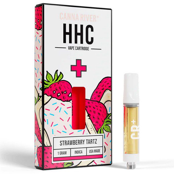 Canna River HHC Cartridge 1G: Strawberry Tartz (Indica)