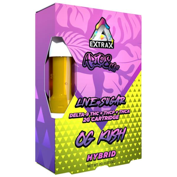 Delta Extrax Adios MF Cartridge 2G: OG Kush (Hybrid)