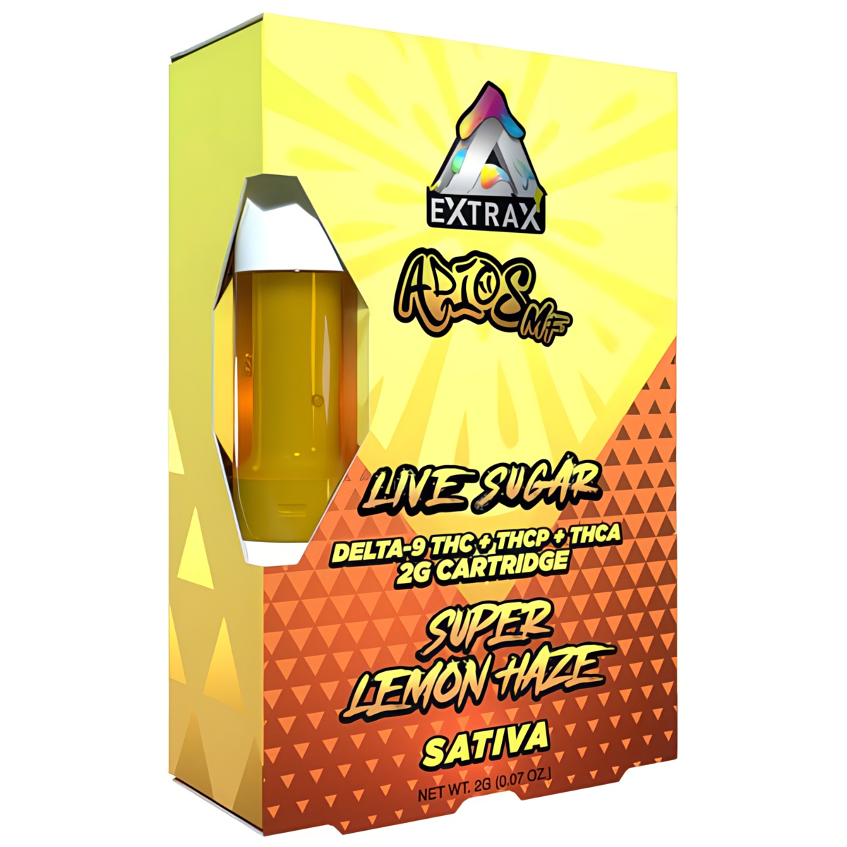 Delta Extrax Adios MF Cartridge 2G: Super Lemon Haze (Sativa)