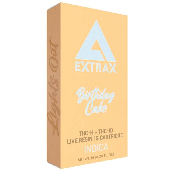 Delta Extrax Lights Out Cartridge 1G: Birthday Cake (Indica)