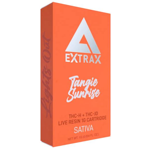 Delta Extrax Lights Out Cartridge 1G: Tangie Sunrise (Sativa)