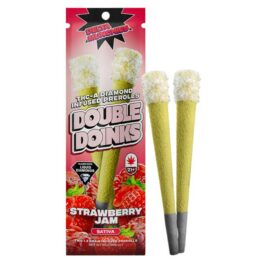 Delta Munchies Double Doinks THC-A Pre Rolls 3G | 2pk: Strawberry Jam (Sativa)