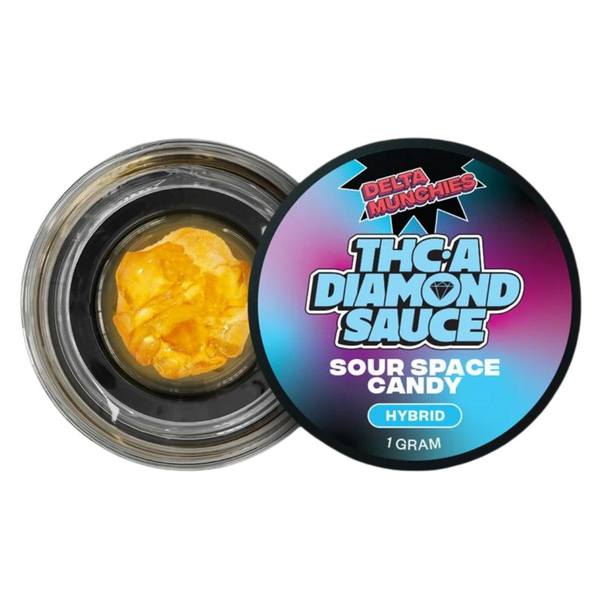 Delta Munchies THC-A Diamond Sauce 1G: Sour Space Candy (Hybrid)