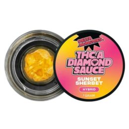 Delta Munchies THC-A Diamond Sauce 1G: Sunset Sherbet (Hybrid)