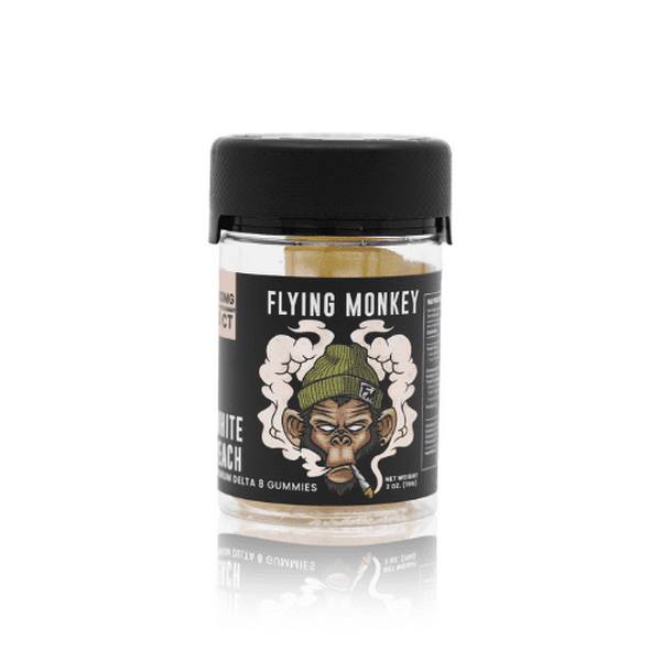 Flying Monkey Delta 8 Gummies 2.0 | 1000mg: White Peach