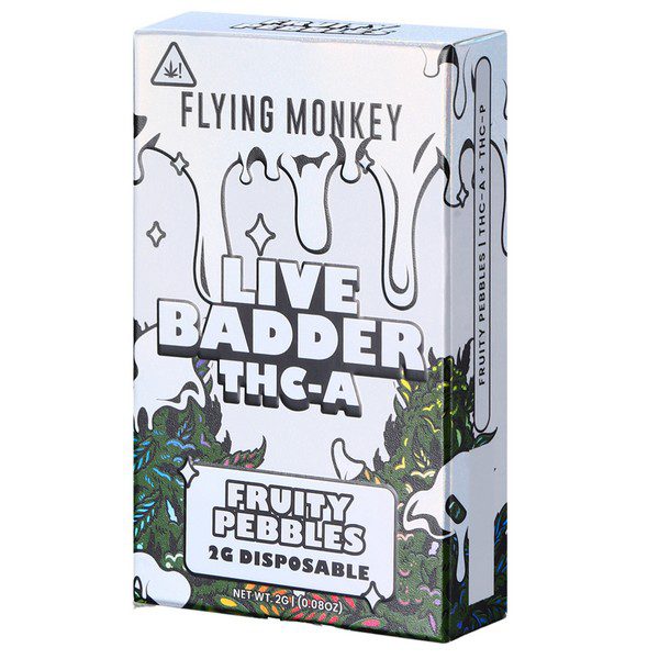 Flying Monkey Live Badder THC-A Disposable 2G: Fruity Pebbles