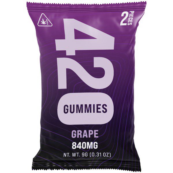 Flying Monkey THC-A 420 Gummies 840mg | 2ct: Grape