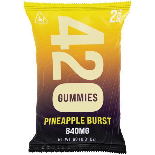 Flying Monkey THC-A 420 Gummies 840mg | 2ct: Pineapple Burst