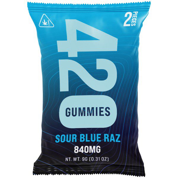 Flying Monkey THC-A 420 Gummies 840mg | 2ct: Sour Blue Razz