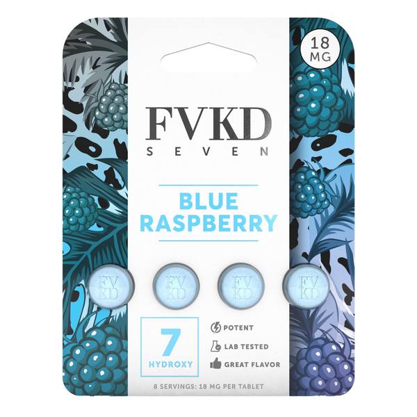 FVKD 7-OH Tablets 72mg | 4ct: Blue Raspberry