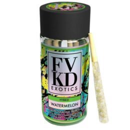 FVKD Liquid Diamond Pre Rolls 7.5G | 5ct: Watermelon (Hybrid)