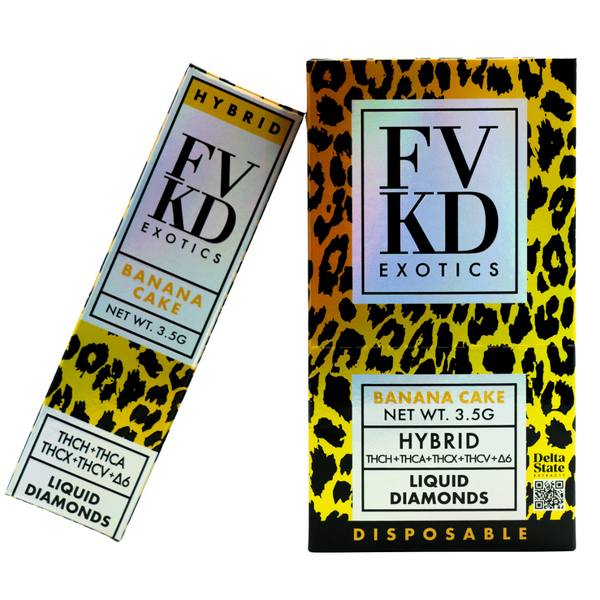 FVKD Liquid Diamonds Disposable 3.5G: Banana Cake (Hybrid)