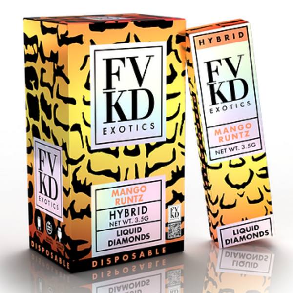 FVKD Liquid Diamonds Disposable 3.5G: Mango Runtz (Hybrid)