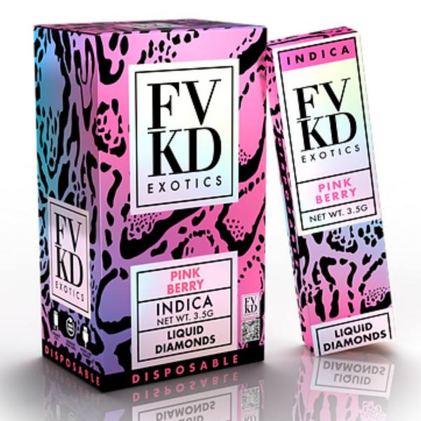 FVKD Liquid Diamonds Disposable 3.5G: Pink Berry (Indica)