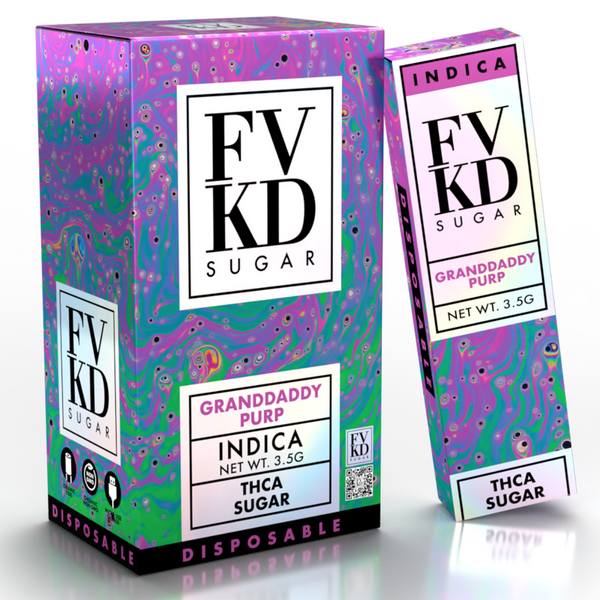 FVKD Sugar THC-A Disposable 3.5G: Grandaddy Purp (Indica)