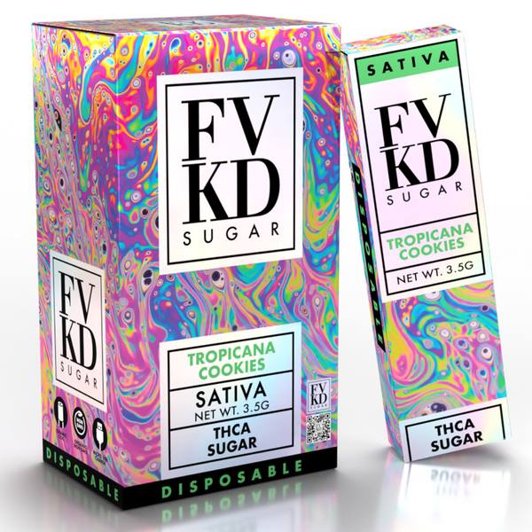 FVKD Sugar THC-A Disposable 3.5G: Strawberry Cough (Sativa)