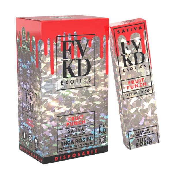 FVKD THC-A Rosin Disposable 3.5G: Fruit Punch (Sativa)