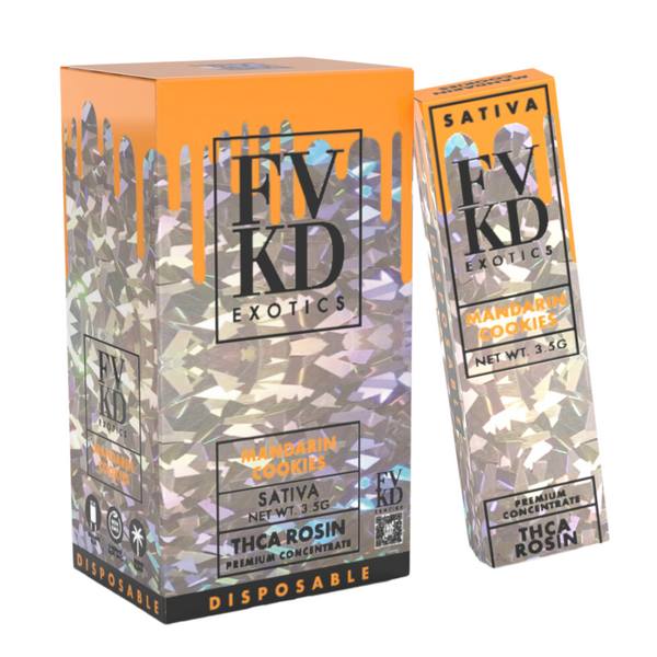 FVKD THC-A Rosin Disposable 3.5G: Mandarin Cookies (Sativa)