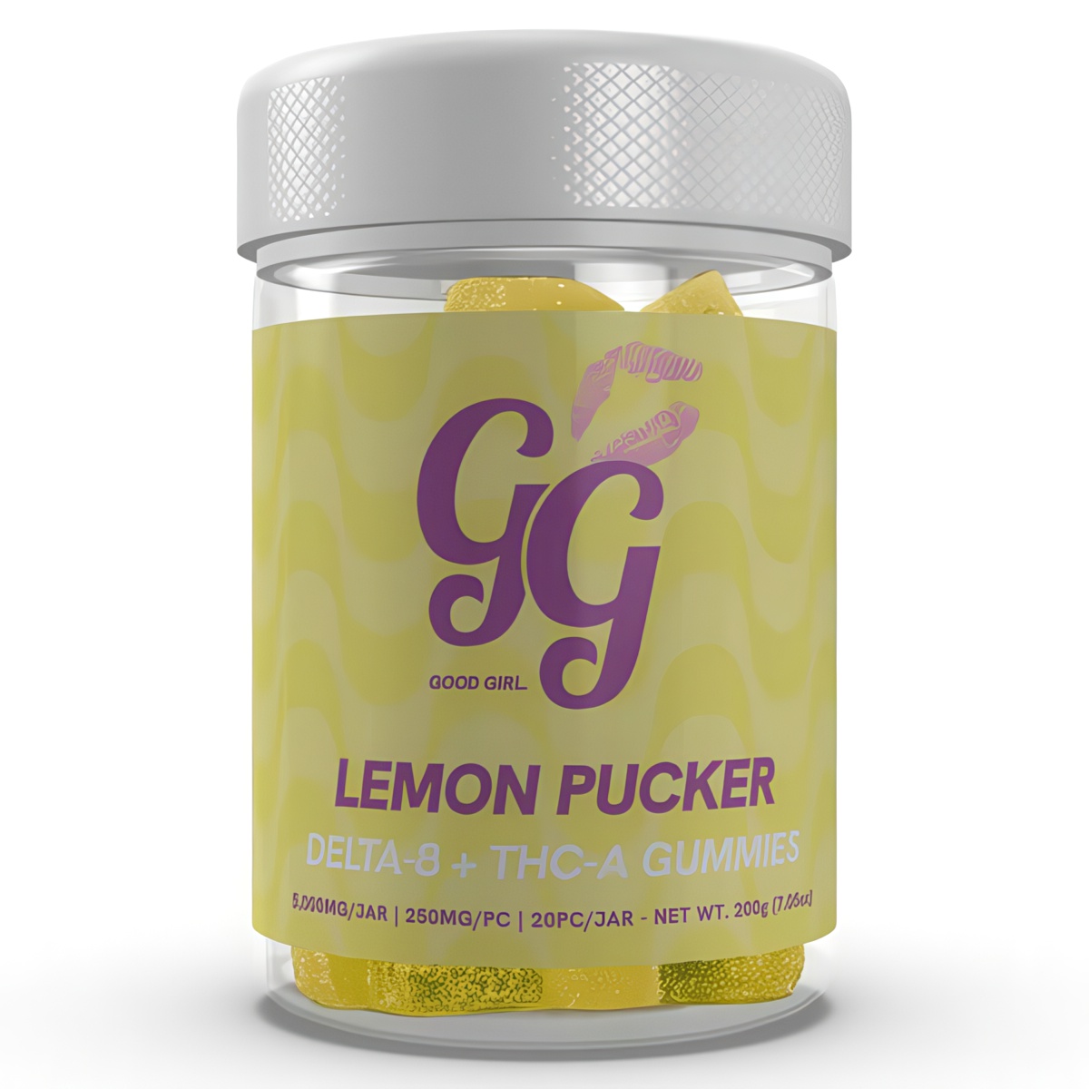 Good Girl D8 THC-A Gummies 5000mg: Lemon Pucker