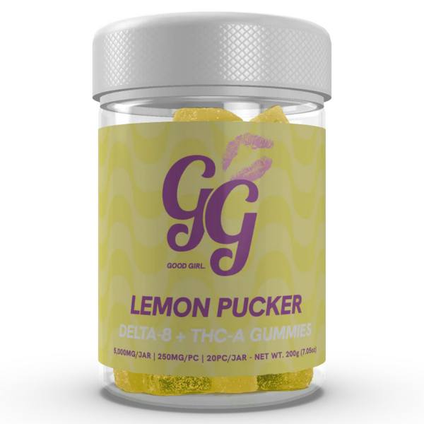 Good Girl D8 THC-A Gummies 5000mg: Lemon Pucker