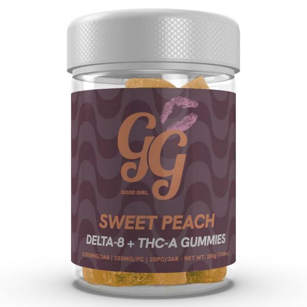 Good Girl D8 THC-A Gummies 5000mg: Sweet Peach