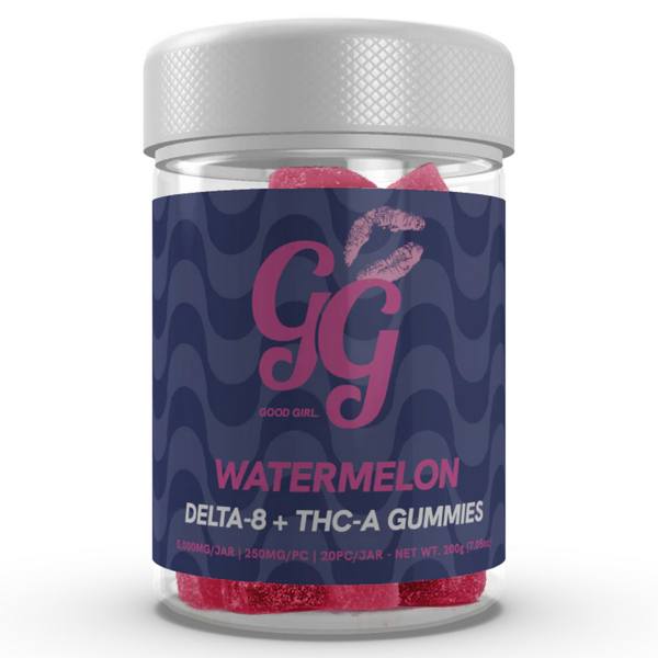 Good Girl D8 THC-A Gummies 5000mg: Watermelon