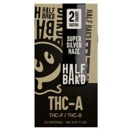 Half Bak'd THC-A Cartridge 2G: Super Silver Haze (Sativa)