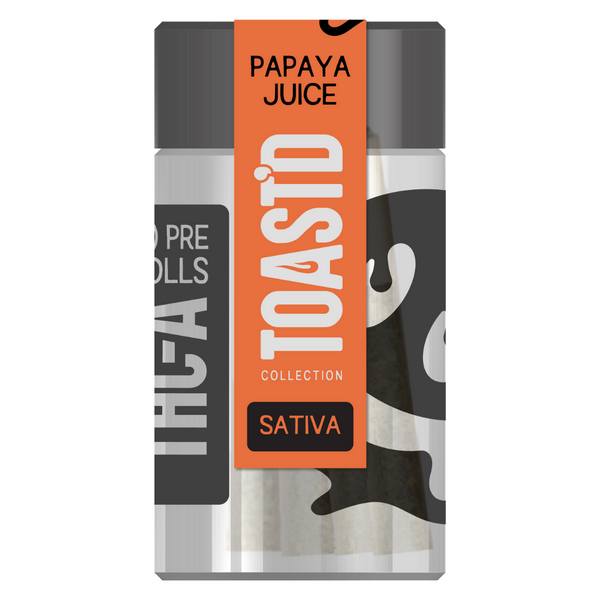 Half Bak'd Toast'd THC-A Prerolls 3.5G | 7ct: Papaya Juice (Sativa)