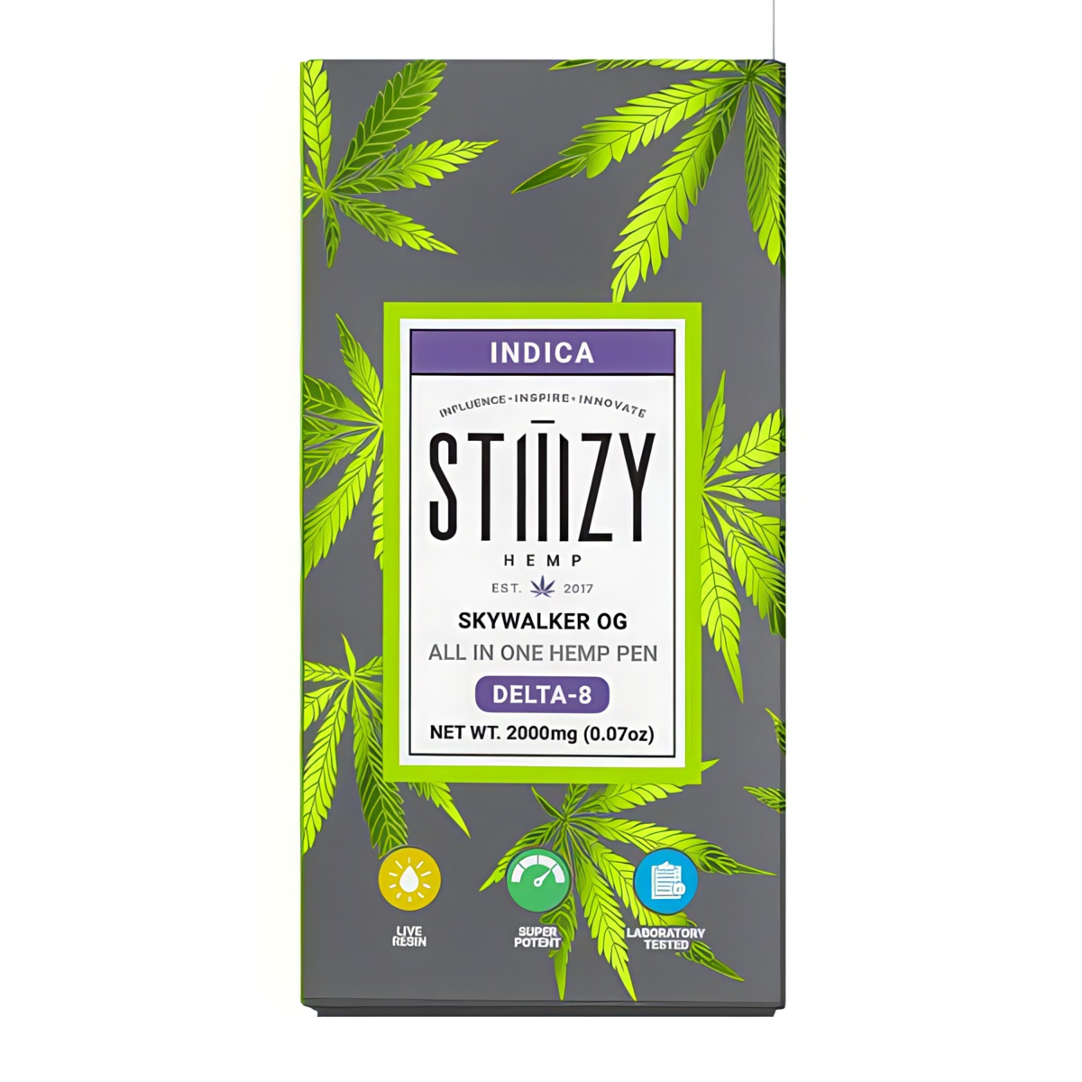 STIIIZY All-In-One Delta 8 Disposable 2G strain: Skywalker OG (Indica)
