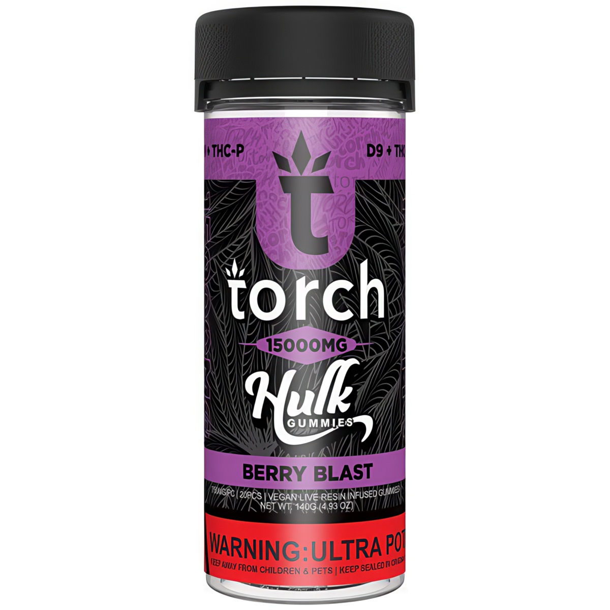 Torch Hulk Gummies 15000mg flavor: Berry Blast
