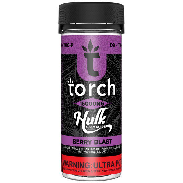 Torch Hulk Gummies 15000mg flavor: Berry Blast